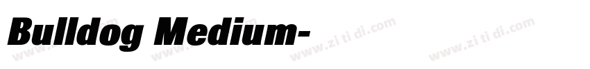 Bulldog Medium字体转换